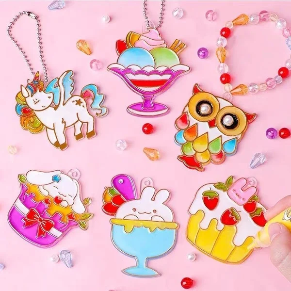DIY kristal knutselset voor kinderen, stimuleert creativiteit & ontwikkeling. 1+1 gratis aanbieding.