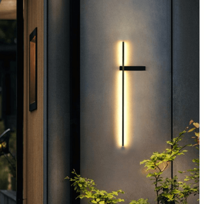 Moderne Buitenzuil LED Wandlamp