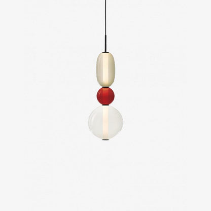 Moderne Hanglamp met Gekleurd Glas