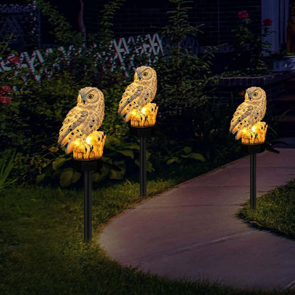 Egel design solar lampen, sfeervolle LED buitenverlichting op zonne-energie voor een gezellige tuin.