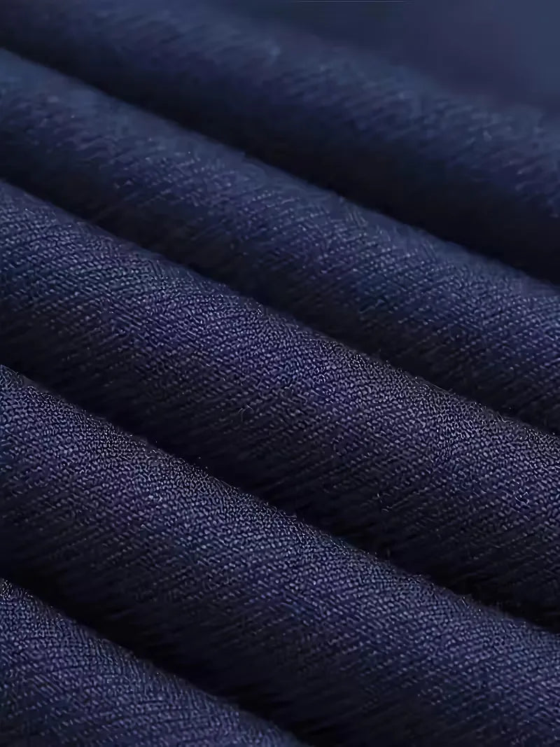 Elegant slim fit herenpak, perfect voor zakelijke reizen en presentaties, ademend en kreukvrij.