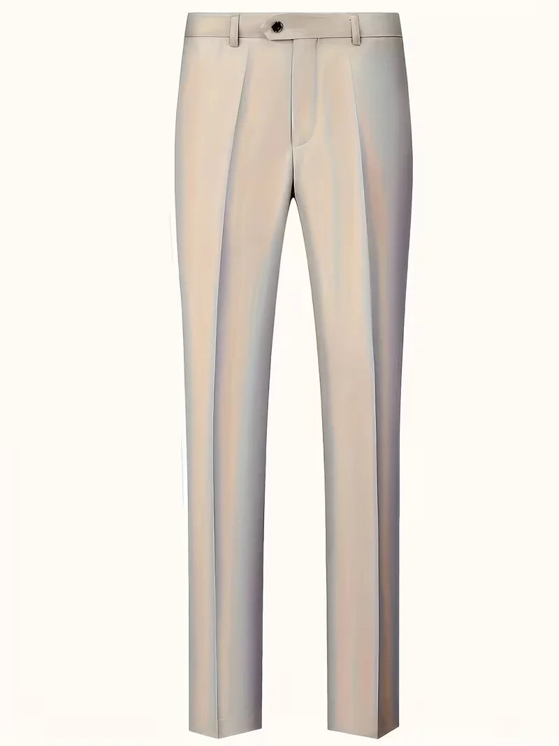 Chique slim fit herenpak, modern design perfect voor formele gelegenheden of bruiloftsgasten.