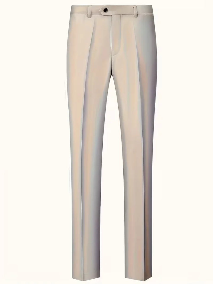 Chique slim fit herenpak, modern design perfect voor formele gelegenheden of bruiloftsgasten.