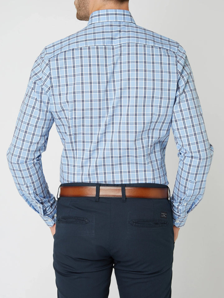 Stijlvol en comfortabel geruit herenoverhemd, lange mouwen, perfect voor casual en business casual herenkleding.