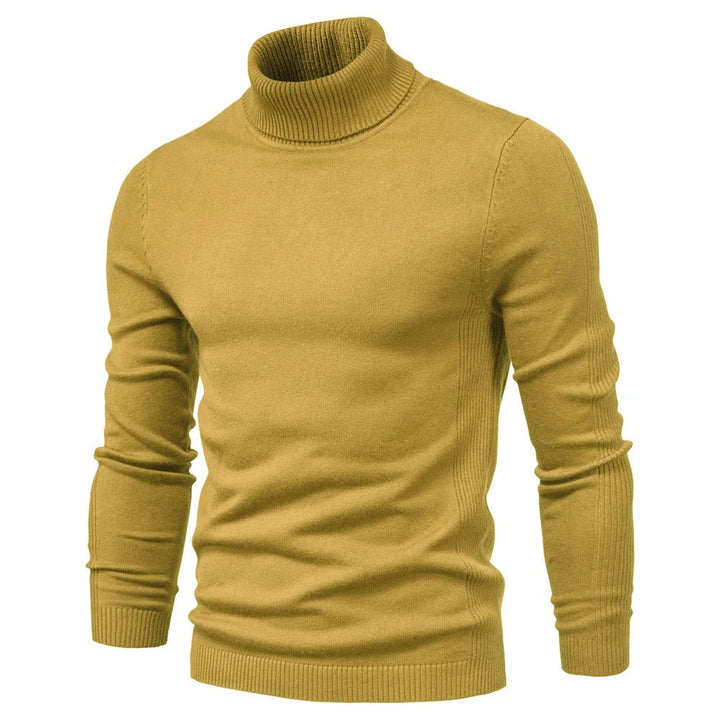 Casual heren coltrui trui, perfect te combineren met jeans voor een relaxte, stijlvolle winterlook.