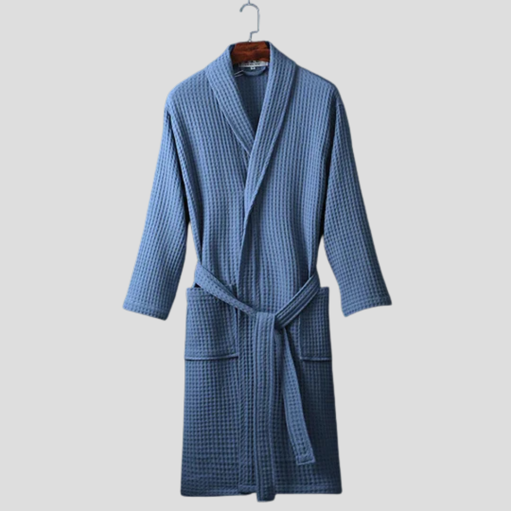 Stijlvolle unisex badjas van puur katoen, ideaal voor thuis, ontspanning en comfort na een lange dag.