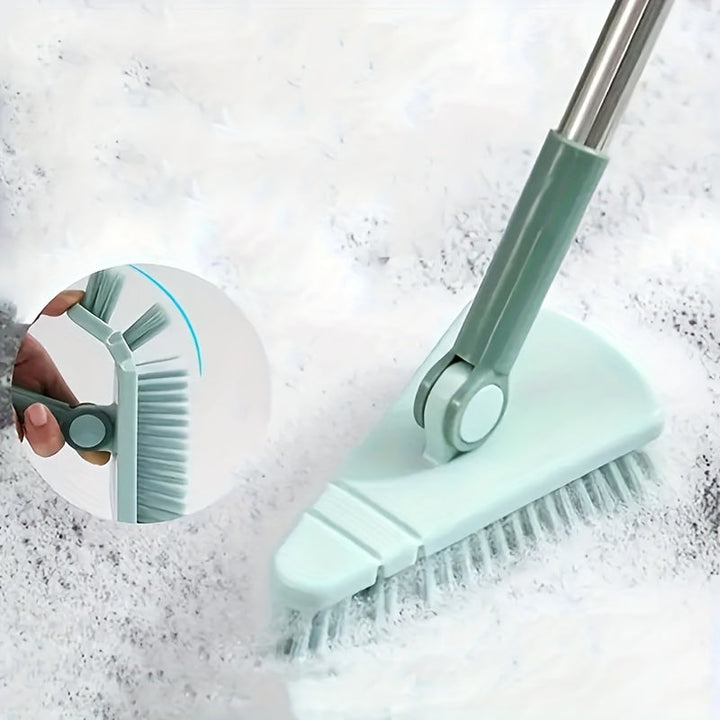 Uitschuifbare vloerborstel voor moeiteloos schoonmaken van badkamer- en keukenvloeren. Ergonomisch design.