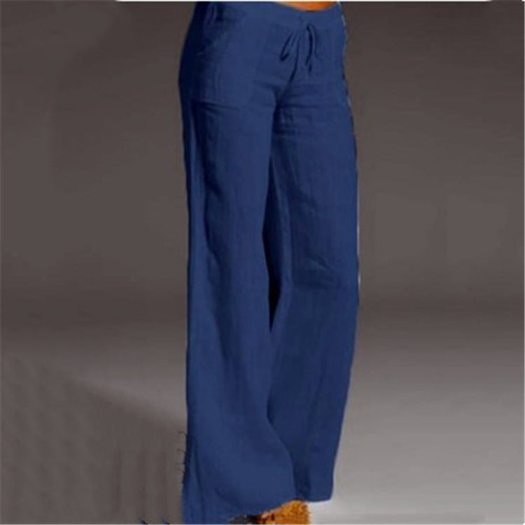 Lichte dames zomerbroek, ademend en met een losse pasvorm, perfect voor warme lentedagen.