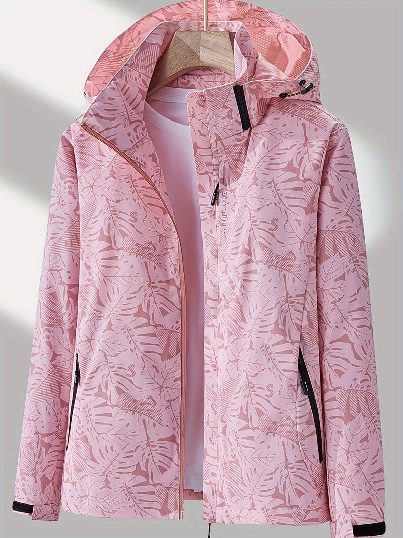 Comfortabele water- en winddichte damesjas, perfect als lente- of herfstjas met capuchon.