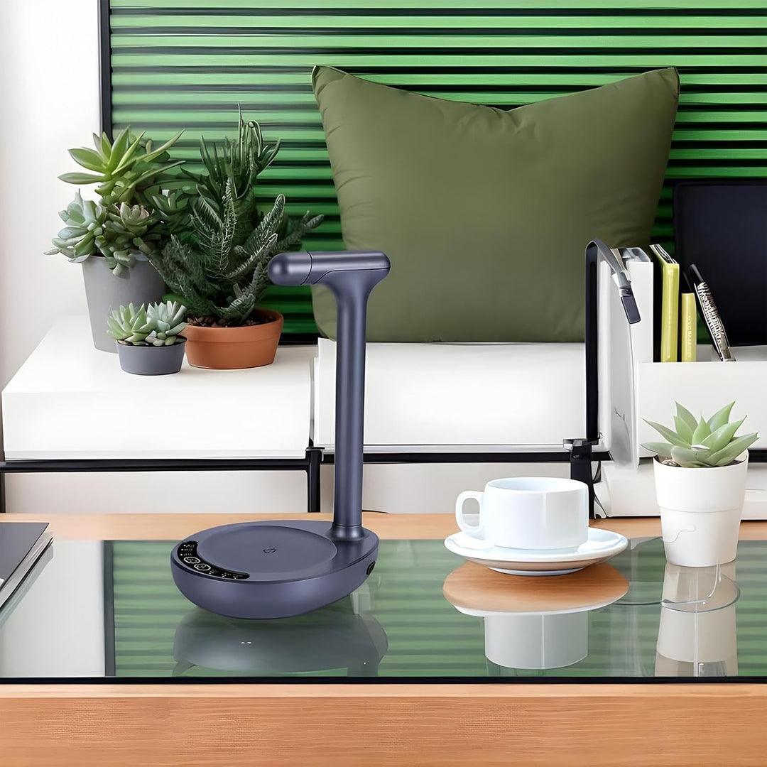 Compacte Aqualis waterdispenser, elektrisch, perfect voor 19 liter flessen op elk bureau.