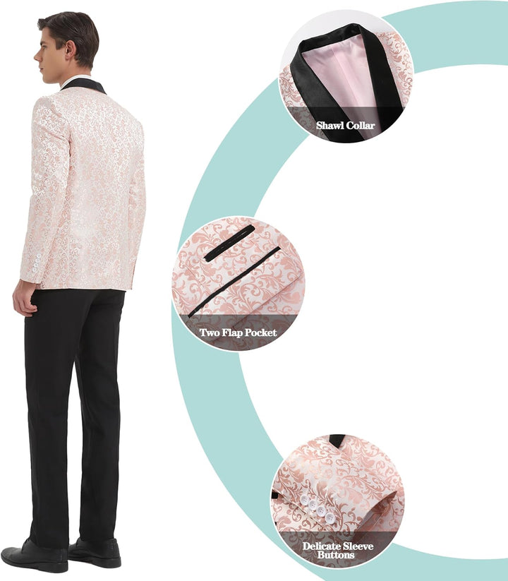 Formele heren smoking van hoogwaardig polyester-viscose, comfortabel en duurzaam.