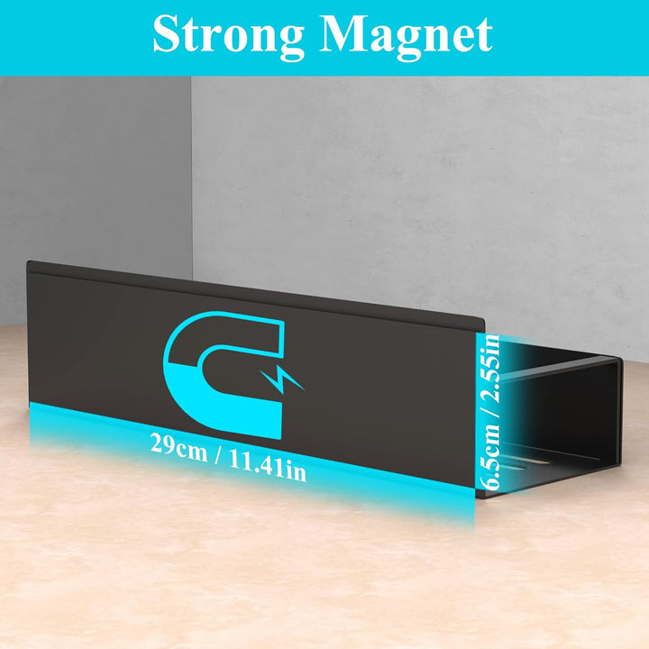 Veelzijdig magnetisch opbergrek set van 4, geschikt voor kruiden in de keuken.