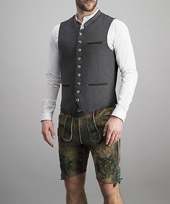 Comfortabel grijs herengilet met verfijnde moderne snit voor een klassieke doch eigentijdse herenoutfit.