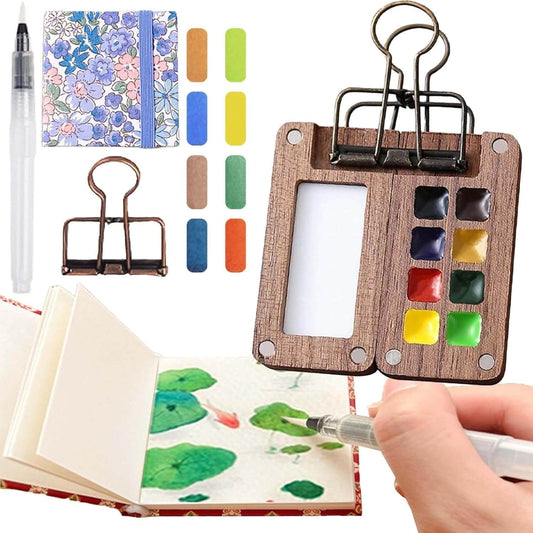 Compacte ArtPod Aquarelset voor Creativiteit Onderweg