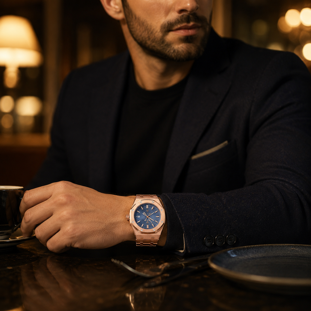 Herenhorloge Jonas Deluxe, de perfecte mix van klassiek en modern voor de stijlbewuste man.