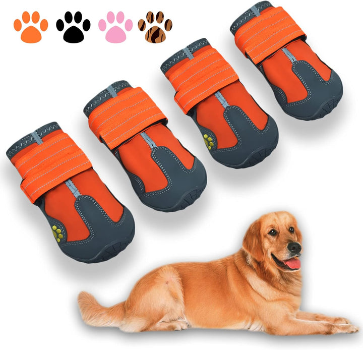 Duurzame hondenlaarzen voor outdoor avonturen, beschermen hondenpoten op ruw terrein en paden.