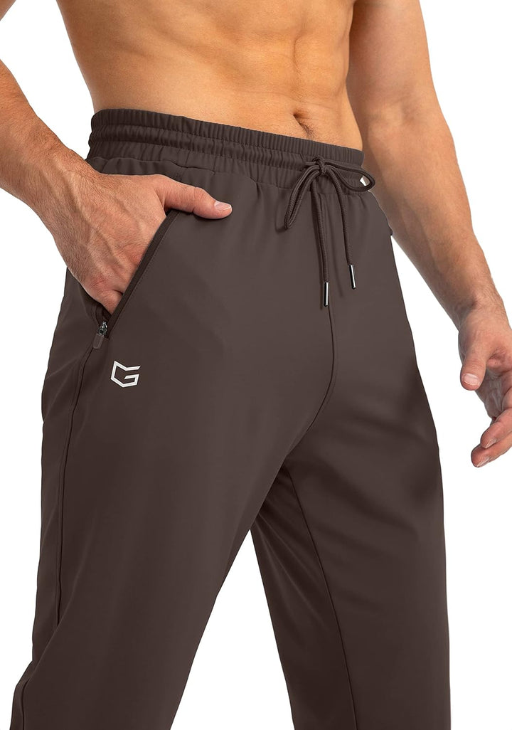 Grijze joggingbroek Noah, heren, tapered fit, voor ontspanning of training.