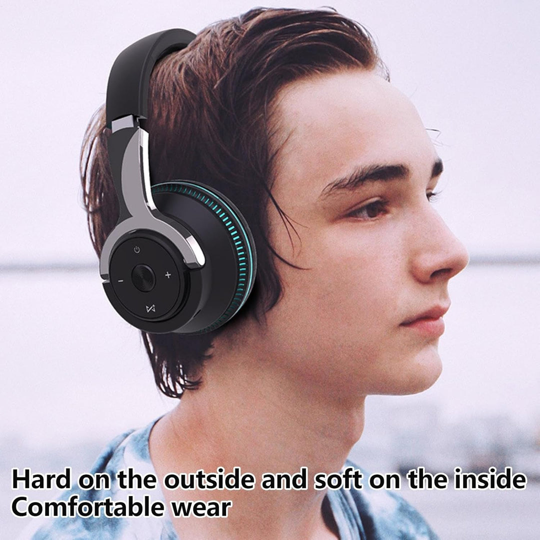 Draadloze gaming headset met levendige RGB verlichting en opvouwbaar design. Krachtig stereo geluid.