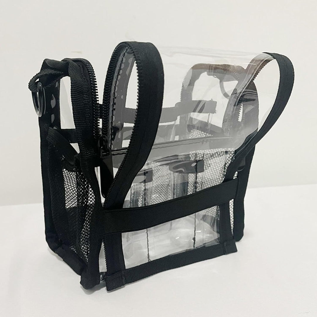 Duurzame PVC cosmetica tas, waterdicht en transparant, perfect voor een overzichtelijke beautycollectie.