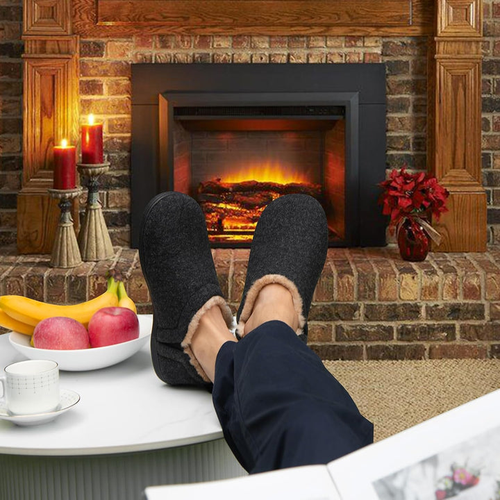 Noah: casual heren winterpantoffels, warme en comfortabele huispantoffels.