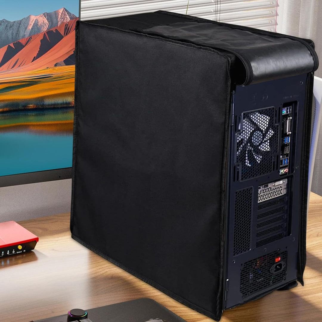 PC cover met ritsen, waterdicht en stofvrij; perfecte bescherming voor je computer hardware.