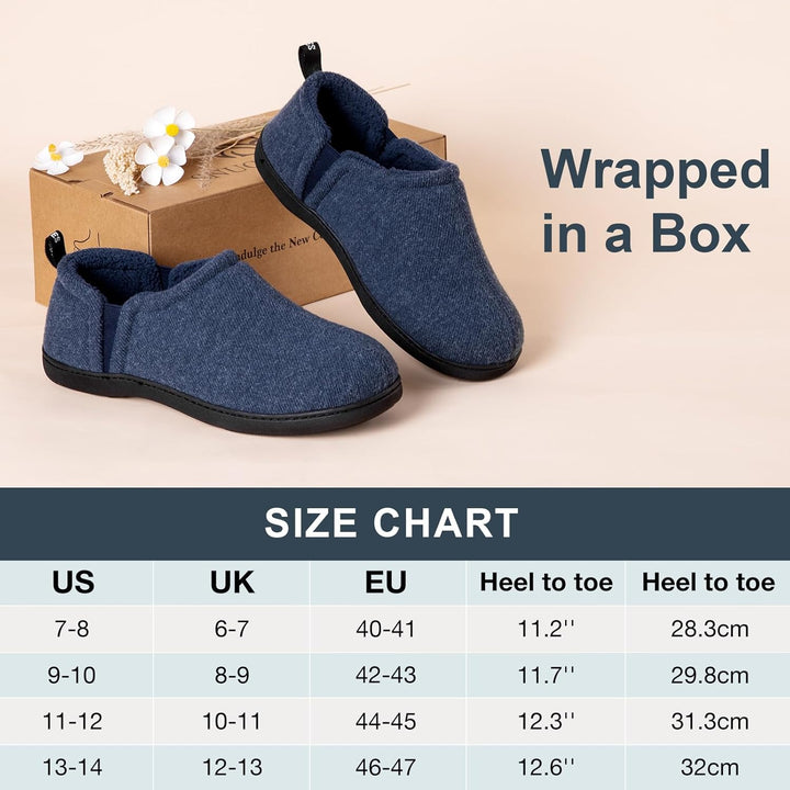 Heren winter pantoffel Noah, een casual en warme optie voor binnenshuis.