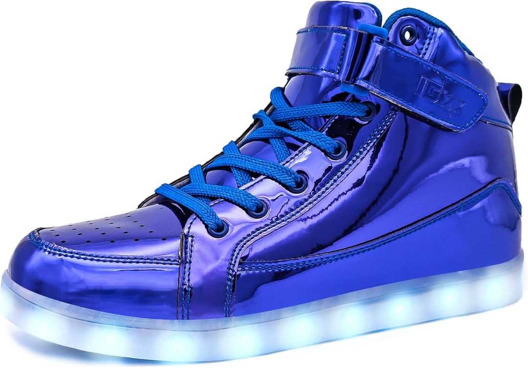 Oplaadbare LumaBoost LED sneakers, unisex en trendy, de ultieme aandachtstrekker.