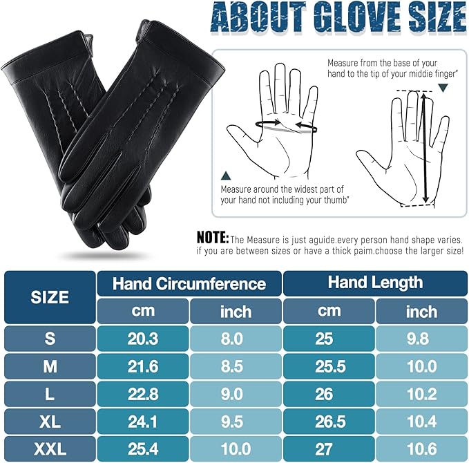Herenhand met Daniel leren touchscreen handschoen bedient een smartphone; ideaal voor onderweg.