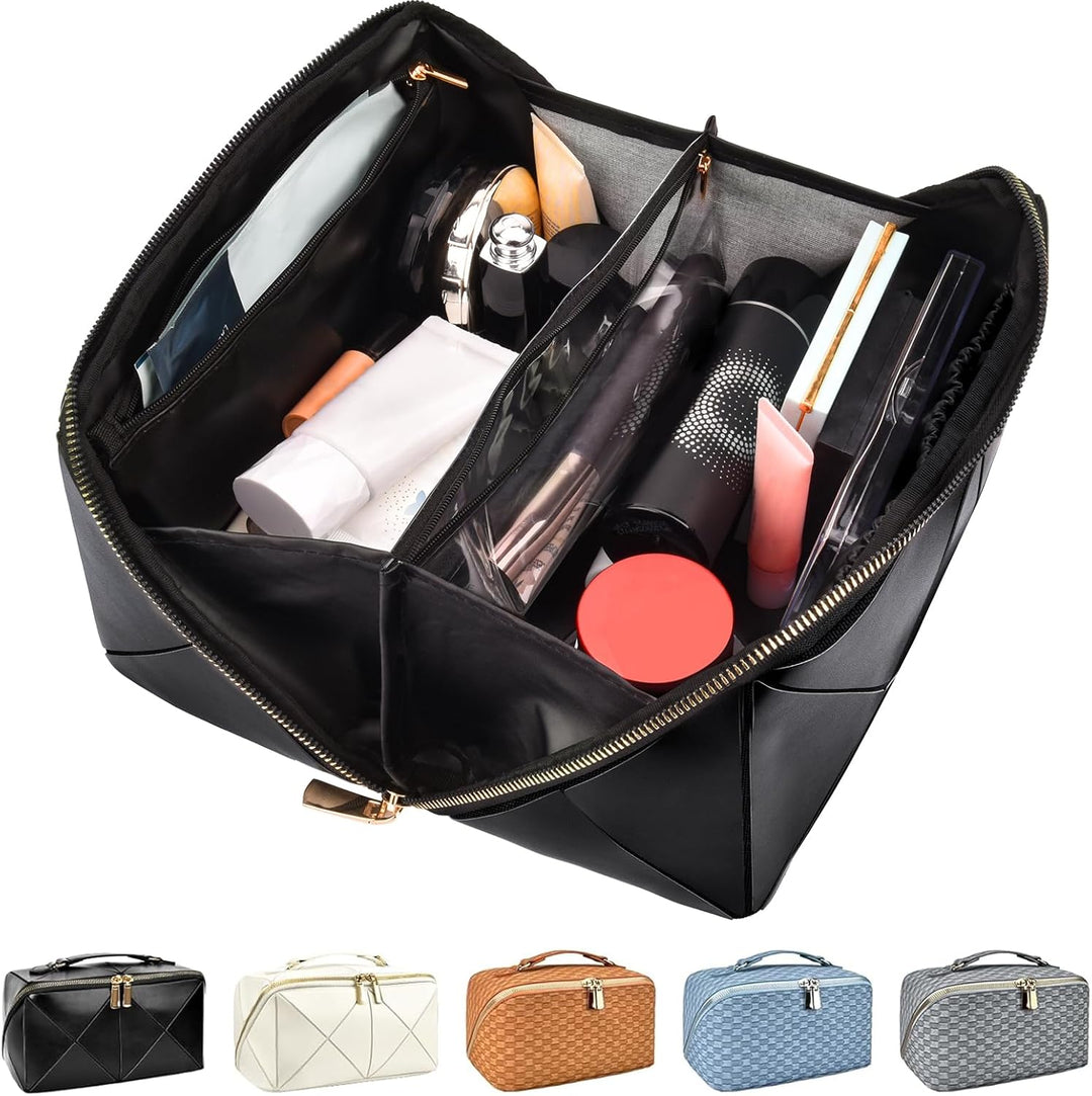 Ruime cosmetica opbergtas voor dames, waterdicht en duurzaam, essentieel voor reizen.