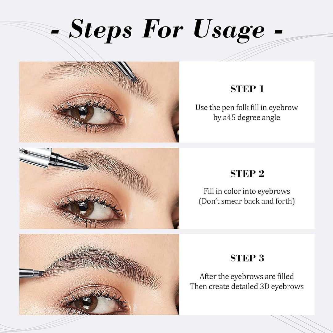 Precisie wenkbrauwpotlood voor microblading-effect. Creëer gemakkelijk natuurlijke, volle wenkbrauwen. Vegan make-up.