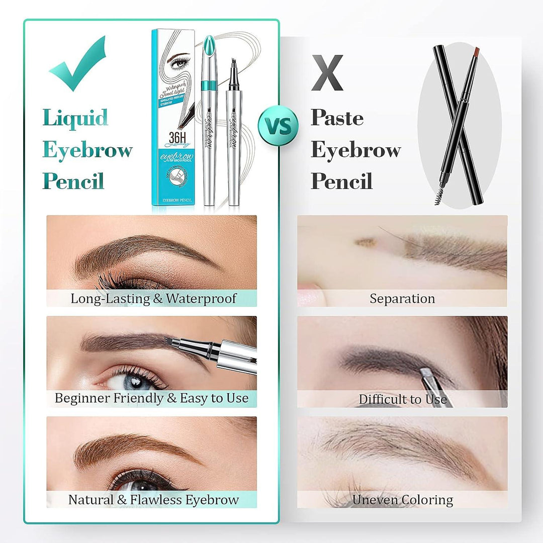 Dames microblading pen voor semi-permanente, natuurlijke wenkbrauwen. Vegan en waterproof schoonheidsproduct.