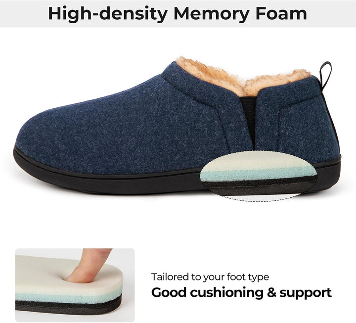 Heren winterpantoffels Noah, zachte voering en antislipzool voor thuis.