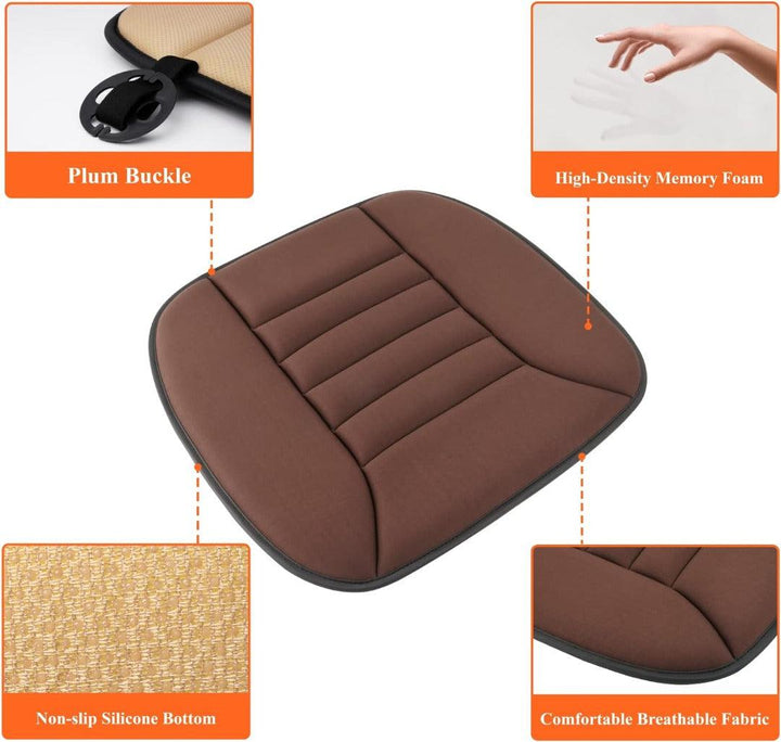 Auto zitkussen van hoogwaardig memory foam, biedt langdurig comfort.