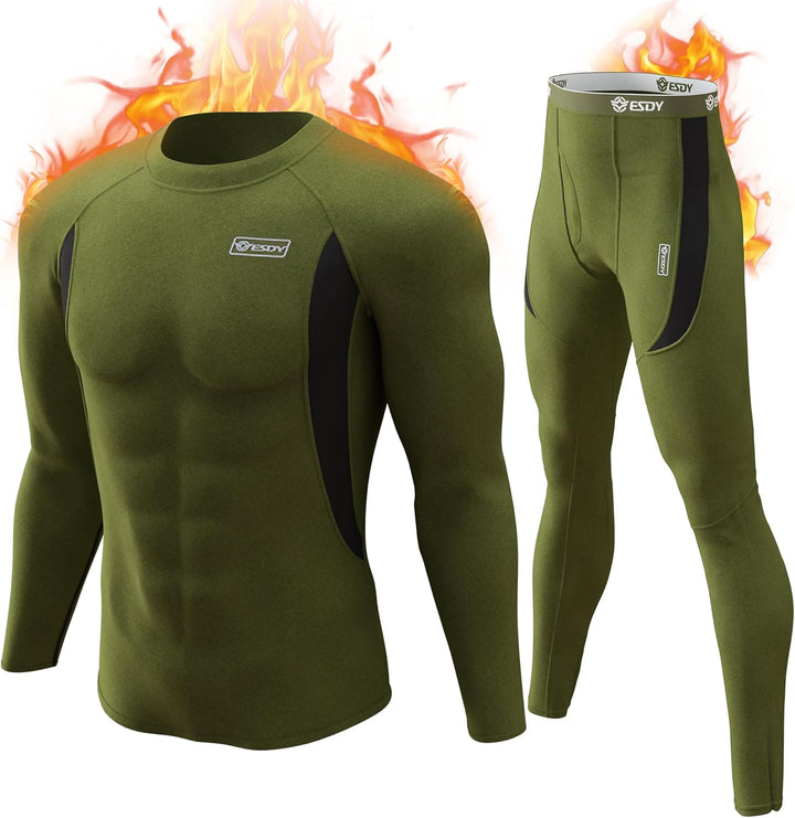Heren thermokleding set, geschikt voor alle buitenactiviteiten.