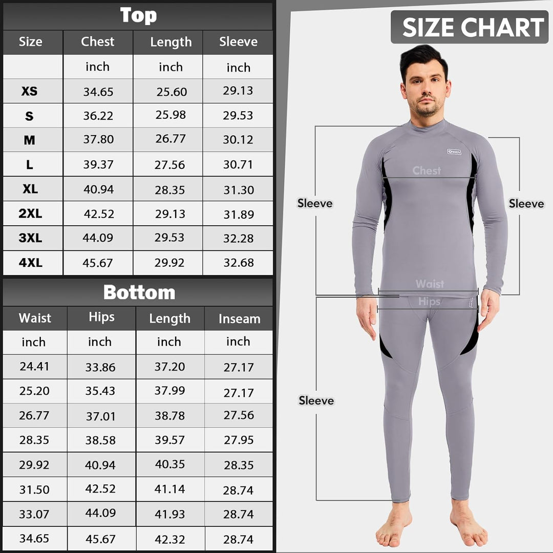 Isolerende thermokleding set voor heren, onmisbaar in de winter.