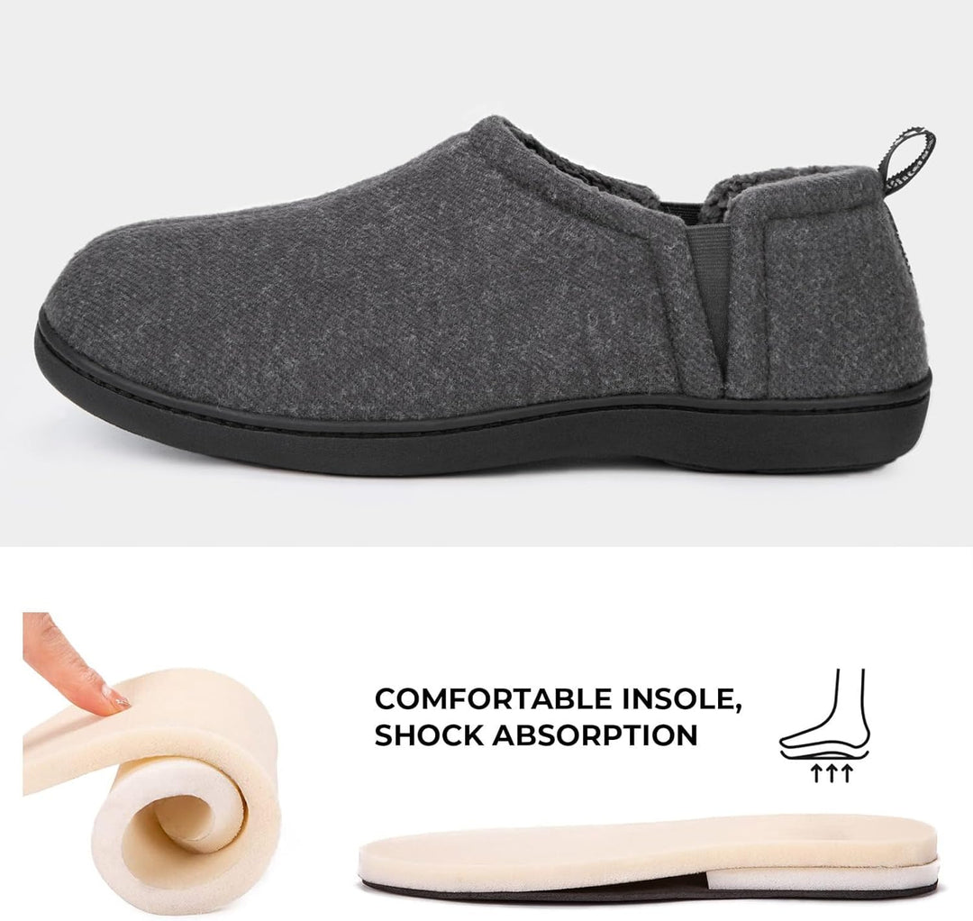 Warme en stevige heren pantoffels Noah, perfecte huispantoffels voor winter.