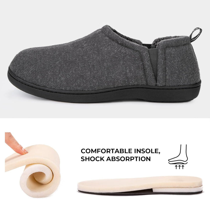 Warme en stevige heren pantoffels Noah, perfecte huispantoffels voor winter.