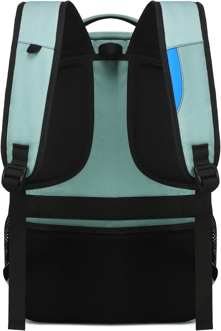Unisex rugzak voor werk, studie en reizen; waterbestendig, USB en georganiseerde vakken.