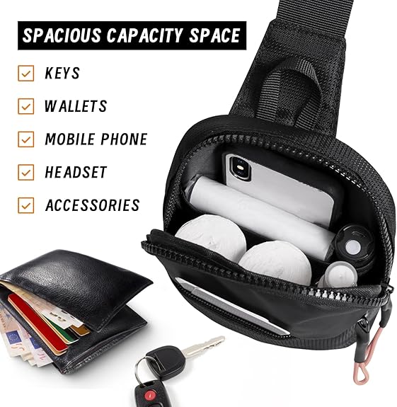 De CrossLite mini sling bag, waterdichte borsttas met minimalistisch en stijlvol design.