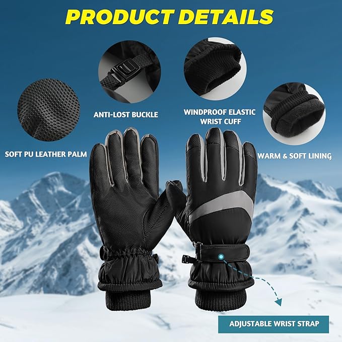 Slimme touchscreen winterhandschoenen, unisex en warm, perfect voor je telefoon tijdens koude buitenactiviteiten.