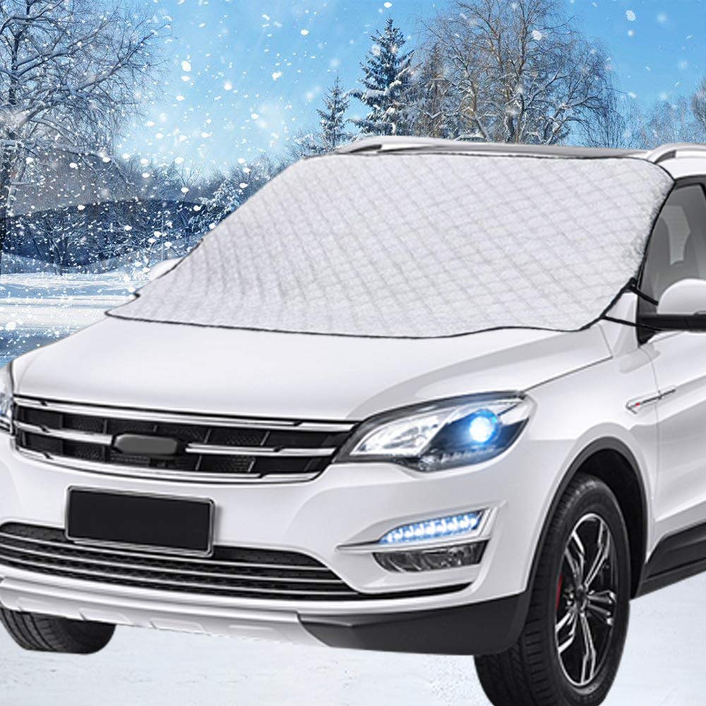 Universele auto voorruithoes, perfecte all-weather bescherming tegen sneeuw, ijs en zon.