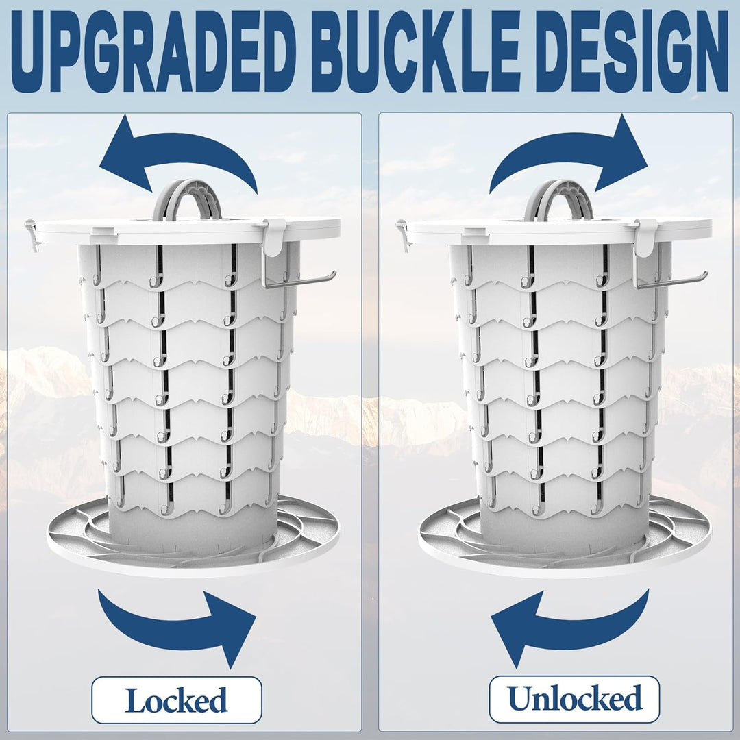 Noodtoilet heren/dames, opvouwbaar en compact, onmisbaar voor lange reizen en onverwachte stops.