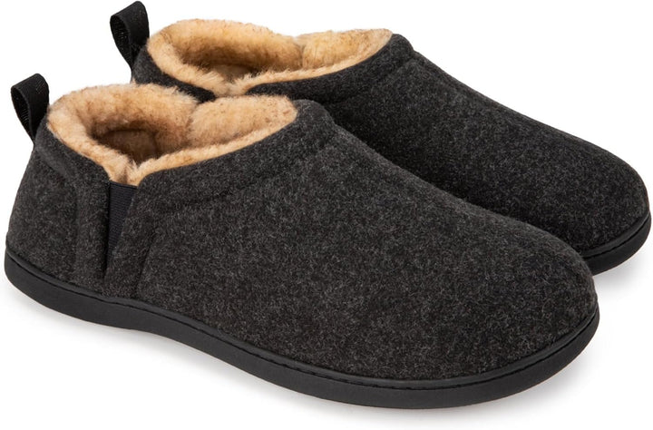 Heren warme pantoffels Noah, met zachte voering en antislipzool voor comfort.