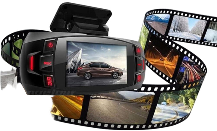 Full HD dashcam met 2.7" scherm voor- en achteropname, brede kijkhoek voor optimale rijveiligheid in uw auto.