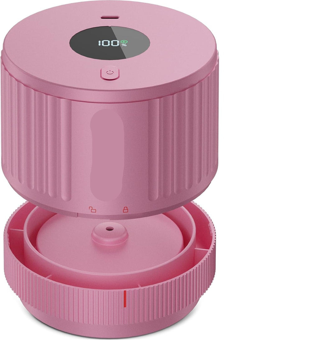 Witte elektrische vacuümsealer kit voor het eenvoudig conserveren van voedsel in jars.