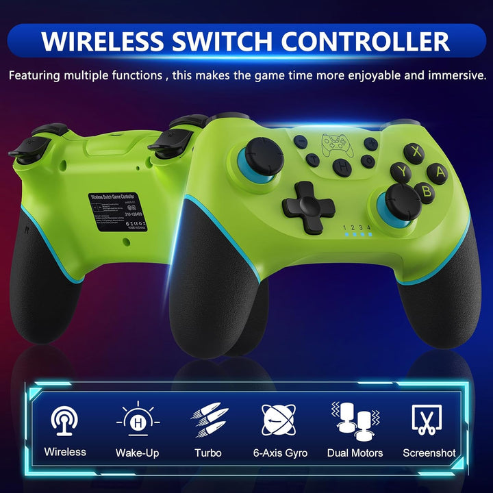 Nexora gamepad met Hall Effect joysticks, turbo en HD vibratie voor meeslepende Switch game-ervaring.
