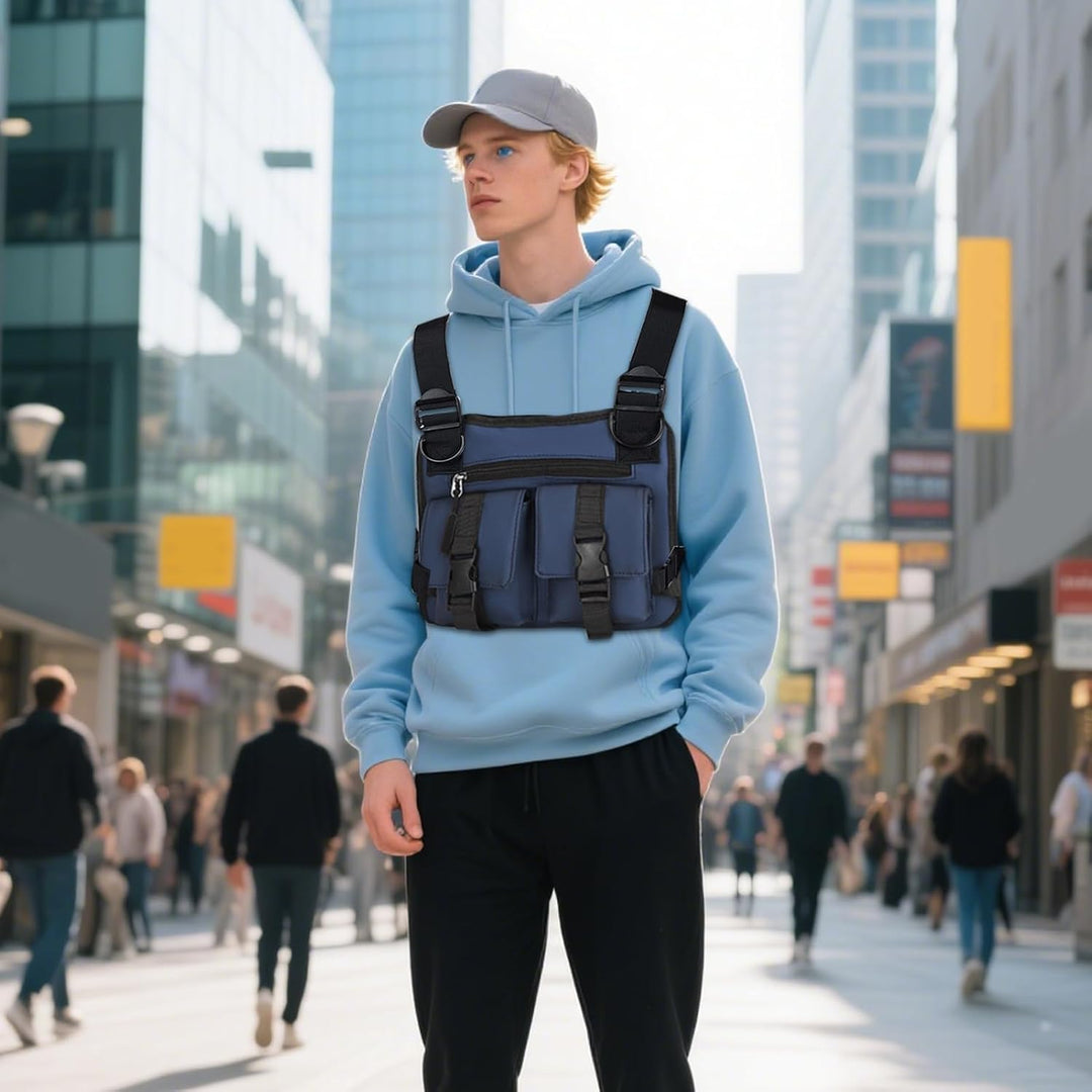 Dravon running accessoire: lichtgewicht en verstelbaar herenvest, met ruimte voor essentials.
