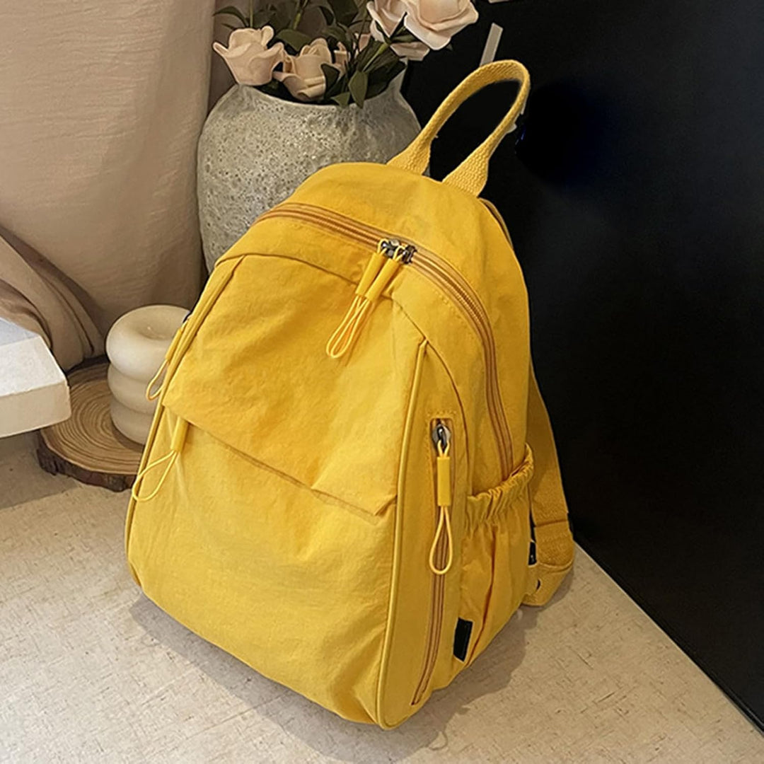 Lichtgrijze Arvion waterdichte unisex rugzak, perfecte pendeltas of schooltas van nylon.