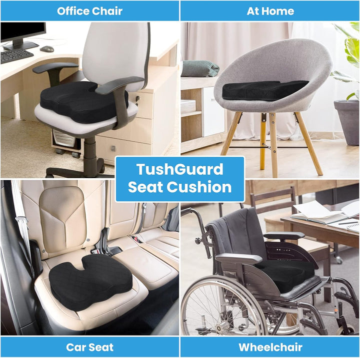 Verbeter je zitcomfort met dit memory foam zitkussen. Ideaal voor auto, kantoor & thuis.