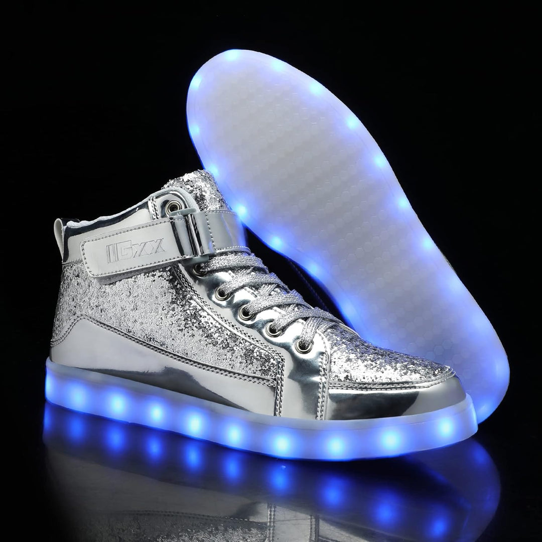 Comfortabele LumaBoost LED schoenen, unisex, oplaadbaar en geschikt voor alle leeftijden.